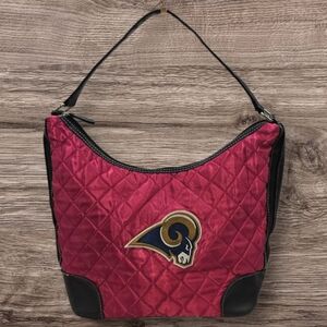 ​🏈 Game Day Ready! LA Rams Quilted Pink Shoulder Bag 🏈"game day" accessory